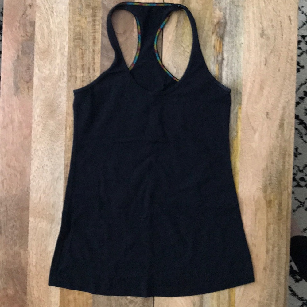 All black Racer back tank
